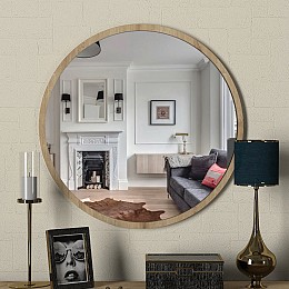 Καθρέπτης τοίχου Glob Μegapap χρώμα sapphire oak 59x2x59εκ.