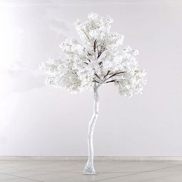 Supergreens Τεχνητό Δέντρο Αμυγδαλιά Χιονισμένη Λευκό 340 εκ.