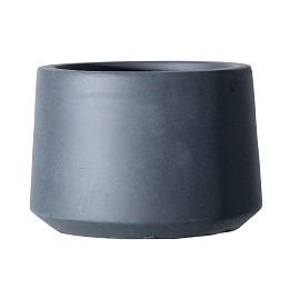 Supergreens Γλάστρα Πήλινη "Eternal" Μαύρη XL 52x52x38 εκ.