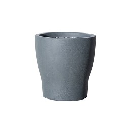 Supergreens Γλάστρα Πήλινη "Industrial" Γκρι S 27x27x27 εκ.
