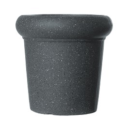 Supergreens Γλάστρα Πήλινη με Γείσο "Spot" Γκρι L 48x48x48 εκ.