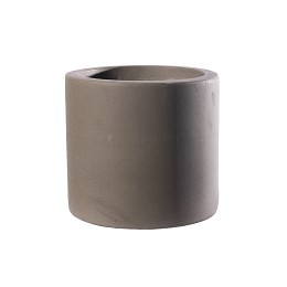 Supergreens Γλάστρα Τσιμεντένια Κύλινδρος "Vista" Φυσική 40x40x38 εκ.
