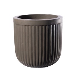 Supergreens Γλάστρα Τσιμεντένια Στρογγυλή "Gaia" Φυσική 45x45x45 εκ.