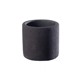 Supergreens Γλάστρα Τσιμεντένια Κύλινδρος "Fysi" Μαύρη 30x30x28 cm