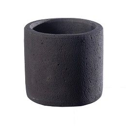 Supergreens Γλάστρα Τσιμεντένια Κύλινδρος "Fysi" Μαύρη 50x50x48 cm