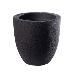 Supergreens Γλάστρα Τσιμεντένια Στρογγυλή "Botani" Μαύρη 50x50x50 εκ.
