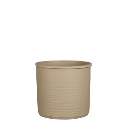 Supergreens Κασπώ Τερακότα Κυλινδρικό "Momo" Μπεζ 23x21 εκ.