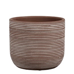 Supergreens Κασπώ Τερακότα Στρογγυλό "Samuel" Καφέ 20x18 εκ.