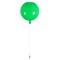 GLOBOSTAR® BALLOON 00653 Παιδικό Φωτιστικό Οροφής με Ντουί 1 x E27 AC 220-240V IP20 - Πράσινο - Μ30 x Π30 x Υ33cm