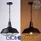 GLOBOSTAR® RAY 01048 Vintage Κρεμαστό Φωτιστικό Οροφής με Ντουί 1 x E27 AC 220-240V IP20 - Μαύρο - Μ46 x Π46 x Υ25cm