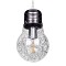 GLOBOSTAR® LAMP 01676 Μοντέρνο Κρεμαστό Φωτιστικό Οροφής με Ντουί 1 x E27 AC 220-240V IP20 - Ασημί & Διάφανο - Μ15 x Π15 x Υ27cm