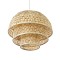 GLOBOSTAR® HIROKA 01836 Boho Κρεμαστό Φωτιστικό Οροφής με Ντουί 1 x E27 AC 220-240V IP20 - Μπεζ - Μ60 x Π60 x Υ50cm