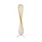 GloboStar® PRAIA 02225 Μοντέρνο Επιδαπέδιο Φωτιστικό Δίφωτο 2 x E27 IP20 Μπεζ Ξύλο - Μ25 x Π25 x Υ145cm