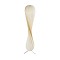 GloboStar® PRAIA 02225 Μοντέρνο Επιδαπέδιο Φωτιστικό Δίφωτο 2 x E27 IP20 Μπεζ Ξύλο - Μ25 x Π25 x Υ145cm