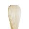 GloboStar® PRAIA 02225 Μοντέρνο Επιδαπέδιο Φωτιστικό Δίφωτο 2 x E27 IP20 Μπεζ Ξύλο - Μ25 x Π25 x Υ145cm
