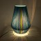 GloboStar® SALERNO 02333 Boho Επιδαπέδιο Φωτιστικό Μονόφωτο 1 x E27 IP20 Πολύχρωμο Βαμβακερό Νήμα - Μ50 x Π50 x Υ70cm
