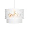 GLOBOSTAR® GIRAFFE 204-0007 Παιδικό Κρεμαστό Φωτιστικό Οροφής με Ντουί 1 x E27 AC 220-240V IP20 - Πολύχρωμο - Μ30 x Π30 x Υ24cm
