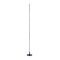 GloboStar® DALUMA 60470 Μοντέρνο Επιδαπέδιο Φωτιστικό LED 24W 2640lm 200° AC 220-240V IP20 Ρυθμιζόμενο Λευκό CCT από 2700K έως 6000K - Μαύρο - Μ18 x Π18 x Υ160cm - 3 Χρόνια Εγγύηση