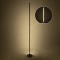 GloboStar® DALUMA 60470 Μοντέρνο Επιδαπέδιο Φωτιστικό LED 24W 2640lm 200° AC 220-240V IP20 Ρυθμιζόμενο Λευκό CCT από 2700K έως 6000K - Μαύρο - Μ18 x Π18 x Υ160cm - 3 Χρόνια Εγγύηση
