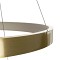 GLOBOSTAR® NEMESIS TRIO 61169-DECO Μοντέρνο Κρεμαστό Φωτιστικό Οροφής LED 100W 12123lm 360° AC 220-240V IP20 Ρυθμιζόμενο Λευκό CCT με Χειριστήριο από 2700K έως 6000K Dimmable - Lumileds SMD Chip - Χρυσό Βούρτσας - Μ60 x Π60 x Υ60cm - 3 Χρόνια Εγγύηση