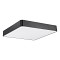 GLOBOSTAR® KAMALA 61208-S Μοντέρνο Φωτιστικό Οροφής LED 75W 8625lm 120° AC 220-240V IP20 Ρυθμιζόμενο Λευκό CCT με Χειριστήριο από 2700K έως 6000K Dimmable - Lumileds SMD Chip - Μαύρο Ματ - Μ60 x Π60 x Υ8cm - 3 Χρόνια Εγγύηση