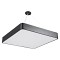 GLOBOSTAR® KAMALA 61208-S Μοντέρνο Φωτιστικό Οροφής LED 75W 8625lm 120° AC 220-240V IP20 Ρυθμιζόμενο Λευκό CCT με Χειριστήριο από 2700K έως 6000K Dimmable - Lumileds SMD Chip - Μαύρο Ματ - Μ60 x Π60 x Υ8cm - 3 Χρόνια Εγγύηση