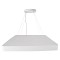 GLOBOSTAR® KAMALA 61211-S Μοντέρνο Φωτιστικό Οροφής LED 100W 11020lm 120° AC 220-240V IP20 Ρυθμιζόμενο Λευκό CCT με Χειριστήριο από 2700K έως 6000K Dimmable - Lumileds SMD Chip - Λευκό Ματ - Μ80 x Π80 x Υ8cm - 3 Χρόνια Εγγύηση