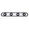 GLOBOSTAR® NESPO 61214 Μοντέρνο Φωτιστικό Οροφής LED 48W 5376lm 360° & 45° AC 220-240V IP20 Ρυθμιζόμενο Λευκό CCT με On/Off 2700K/4500K/6000K - Lumileds SMD Chip - Μαύρο Ματ - Μ80 x Π13 x Υ6.5cm - 3 Χρόνια Εγγύηση