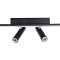 GLOBOSTAR® BARETTI 61226 Μοντέρνο Φωτιστικό Οροφής LED 24W 2688lm 160° & 45° AC 220-240V IP20 Ρυθμιζόμενο Λευκό CCT με On/Off 2700K/4500K/6000K - Lumileds SMD Chip - Μαύρο Ματ - Μ80 x Π5 x Υ15cm - 3 Χρόνια Εγγύηση