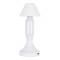 GloboStar® LUNNA 76476 Επαναφορτιζόμενο Επιτραπέζιο Φωτιστικό Πορτατίφ LED 1.5W 105lm 120° DC 5V IP44 CCT Ultra Θερμό 1500K - Φυσικό Λευκό 4500K - Ψυχρό Λευκό 6000K Dimmable Λευκό Πλαστικό - Μ9 x Π9 x Υ23cm- 2 Χρόνια Εγγύηση