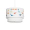 GLOBOSTAR® DINO 204-0006 Παιδικό Κρεμαστό Φωτιστικό Οροφής με Ντουί 1 x E27 AC 220-240V IP20 - Πολύχρωμο - Μ30 x Π30 x Υ24cm