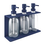 Επιτοίχια Dispenser (3 x 300ml) - Matt Navy Blue, Pam & Co, W25 x D7.5 x H20 (cm), 251375-203