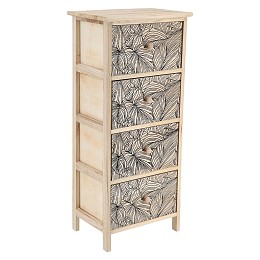 Έπιπλο μπάνιου mdf με 4 συρτάρια 27,5χ29,5 χ86 cm Eurocasa