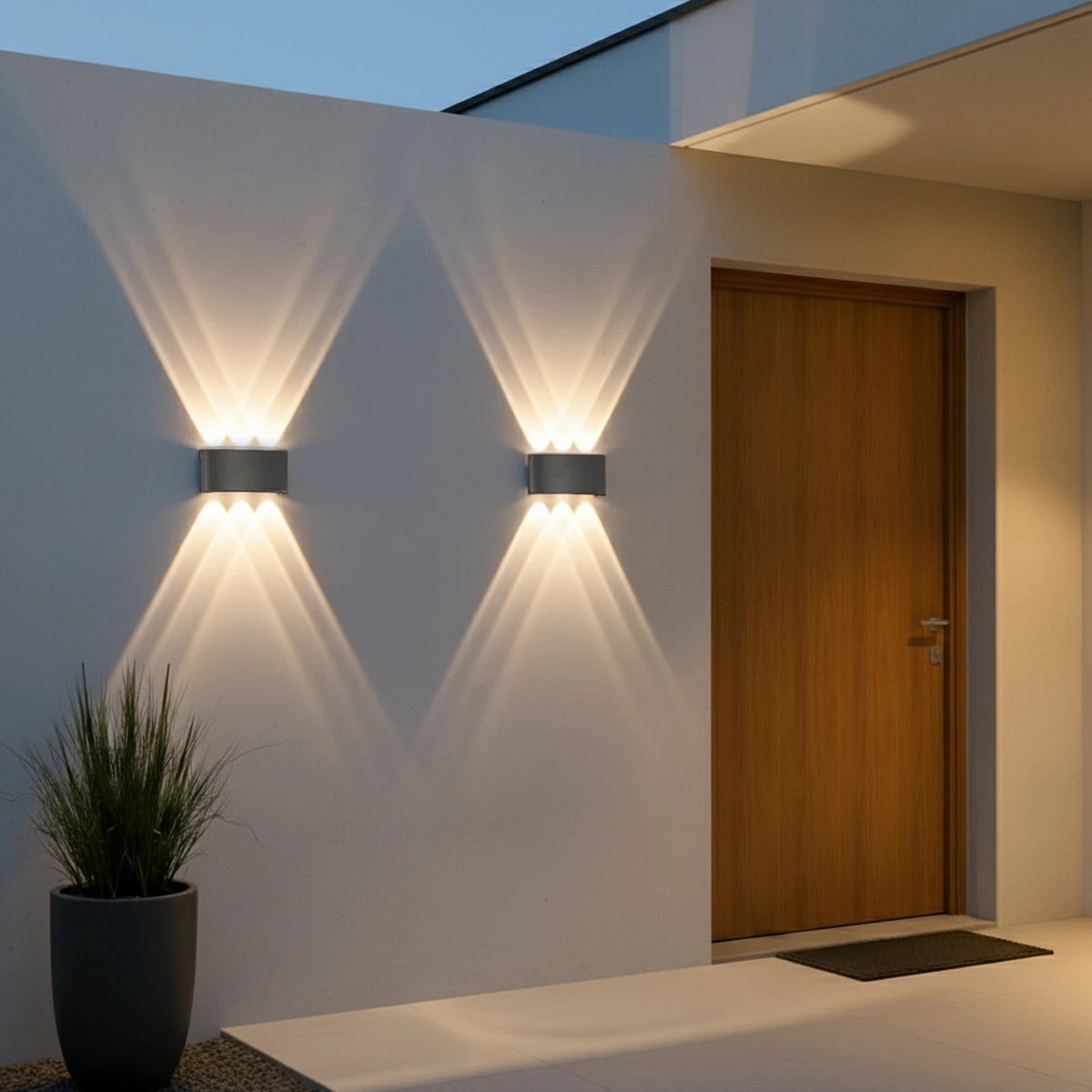 kelvo® SIXOAD KLV-101-0010 Φωτιστικό Τοίχου / Απλίκα LED 18W 1980lm 30° AC 220-240V Αδιάβροχο IP65 Φυσικό Λευκό 4500K - CREE XPE Chip & TÜV SÜD Driver - Γκρι Ανθρακί Ματ - Μ17 x Π4 x Υ8cm - 5 Χρόνια Εγγύηση