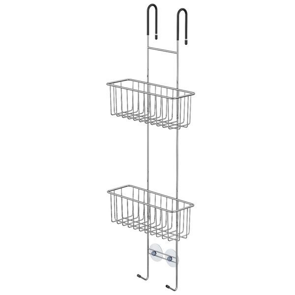 Κρεμαστό διπλό καλάθι για ντους chrome Sealskin Elementals