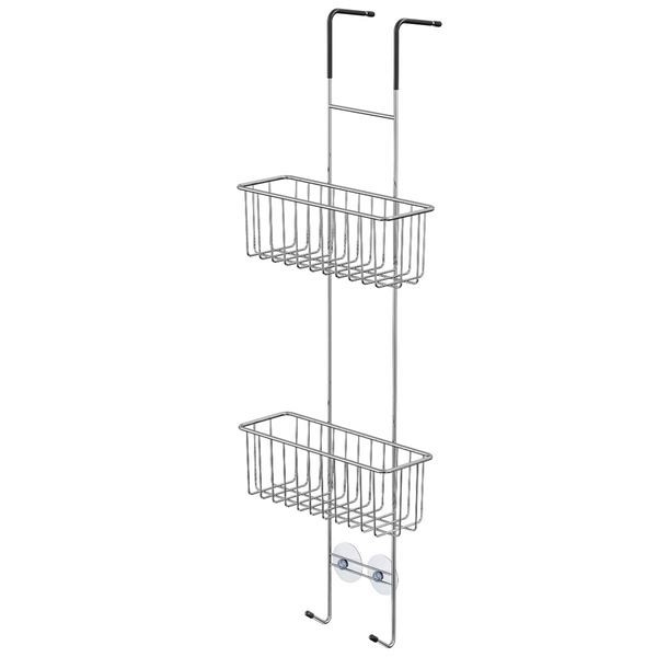 Κρεμαστό διπλό καλάθι για πόρτα chrome Sealskin Elementals