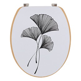 Κάλυμμα λεκάνης mdf  με μεταλλικούς μεντεσέδες 26x43 cm Eurocasa