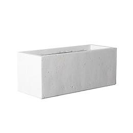 Supergreens Γλάστρα Πήλινη Ορθογώνια "Dusty" Μπεζ L 80x37x37 εκ.