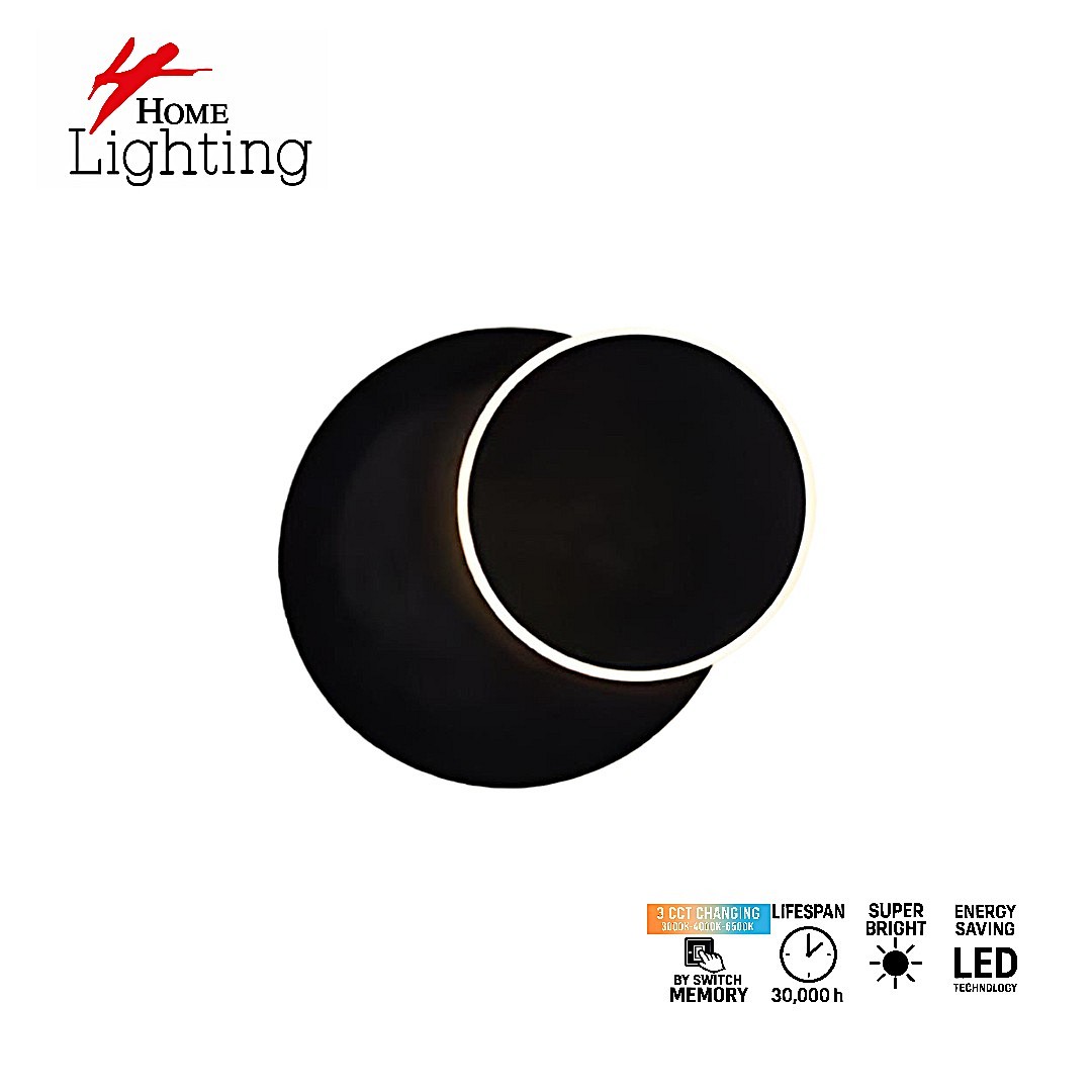 SE LED 20 ERDEM BLACK  WALL LAMP ROTATE  3CCT WITH MEMORY FUNCTION  2 YEARS WARRANTY