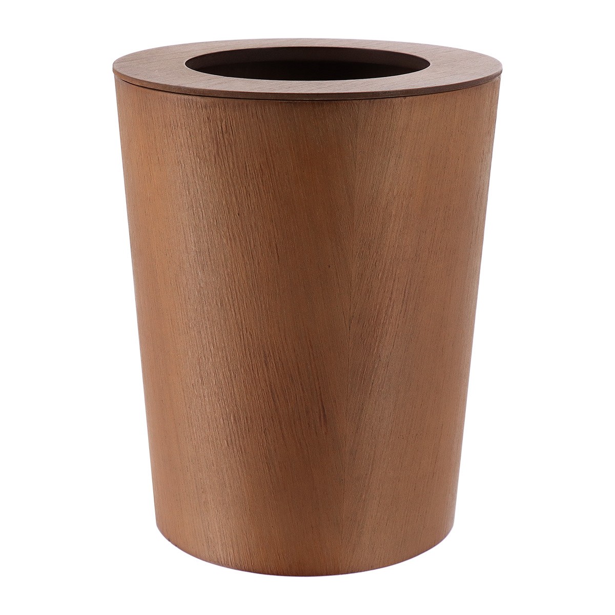 Κάδος δρύινος 9 λίτρα φυσικό ξύλο 22,50χ28,50 cm Eurocasa