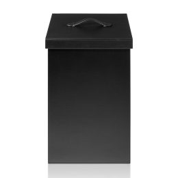 BROWNIE WB  Laundry basket with cover Square - Artificial leather black