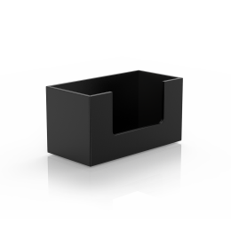 BROWNIE PTB  Paper towel box Artificial leather Black