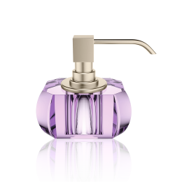 KR SSP      KRISTALL Soap dispenser - Violet / Nickel satin