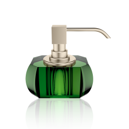 KR SSP      KRISTALL Soap dispenser - English green / Nickel satin