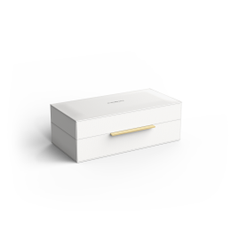 BROWNIE BOX S - Artificial leather white