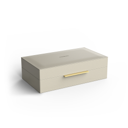 BROWNIE BOX L - Artificial leather Sand