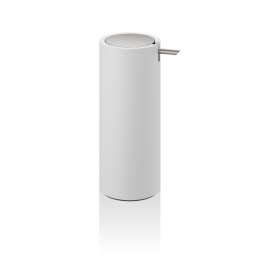 STONE SSP   Soap dispenser - white matt / stainless steel matt