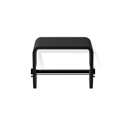STONE TPH4   Toilet paper holder - black matt / chrome with Smartphone- / wet tissue-shelf