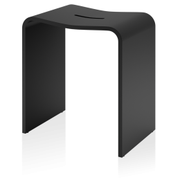 STONE STOOL    Shower Stool  - Black matt