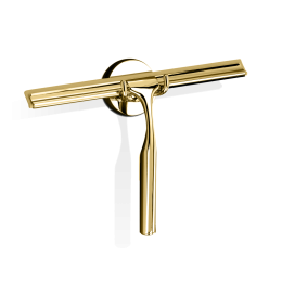 QUICK Wiper - gold with wall holder and 1 spare rubberlip